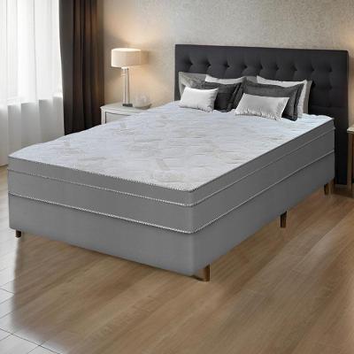 Colchão King Com Massageador Espuma D33 Função Ortopédica 193x203cm Cinza