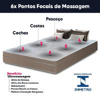 Colchão King Com Massageador Espuma D33 Função Ortopédica 193x203cm Cinza - 7