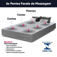 Colchão Queen Com Massageador Espuma D33 Função Ortopédica 158x198cm Cinza - 3