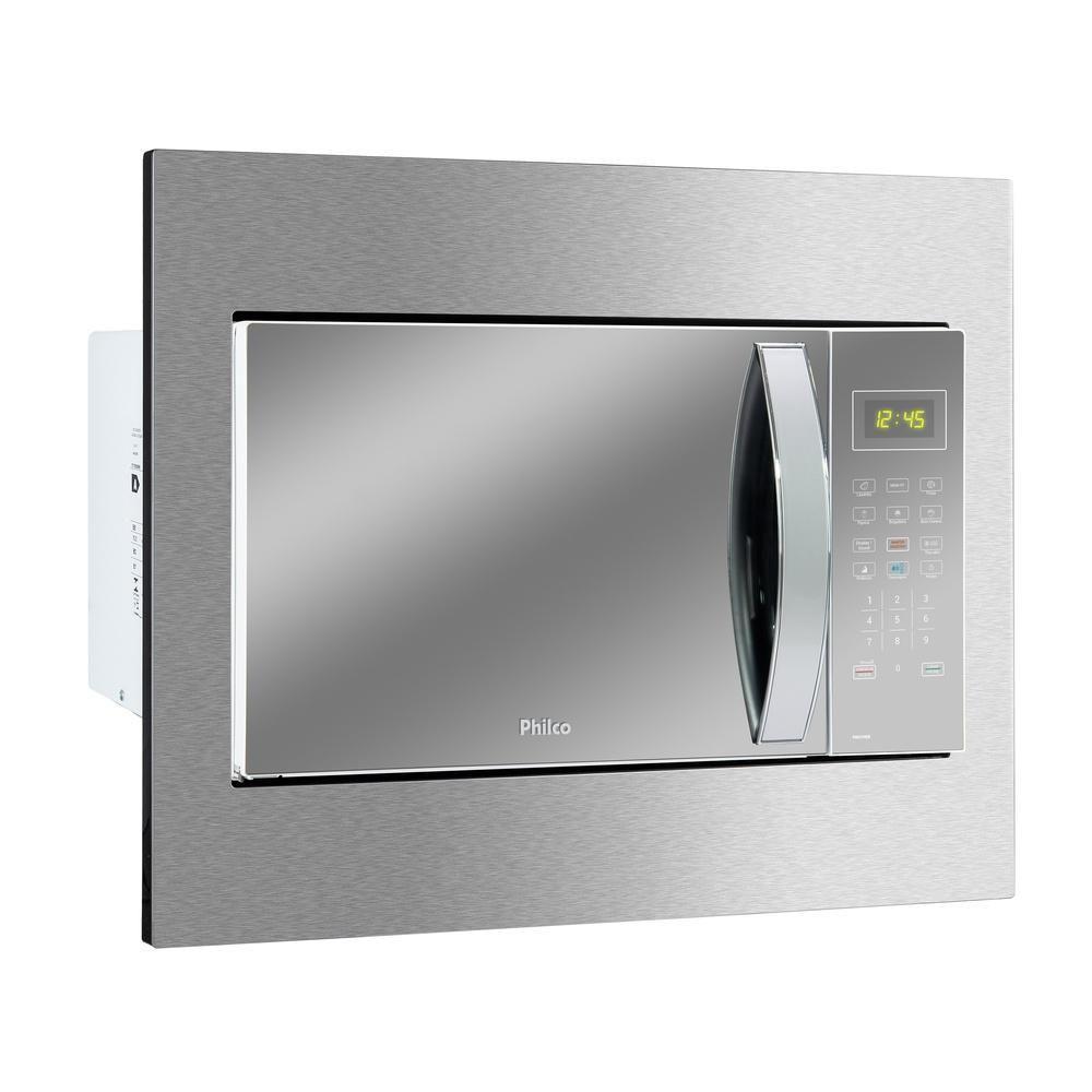 Micro-ondas de Embutir Philco 37 Litros Limpa Fácil 1400W Espelhado e Branco PMB37EB 110V - 6