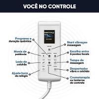 Colchão King Com Massageador Espuma D33 Função Ortopédica 193x203cm Preto - 5