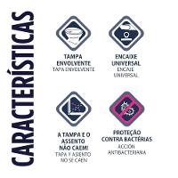 Assento Sanitário Almofadado Clássico Branco Atlas - 5