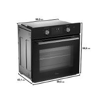 Forno Elétrico De Embutir Midea Digital Com Air Fryer 68L TSD62 220V