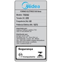 Forno Elétrico De Embutir Midea Digital Com Air Fryer 68L TSD62 220V - 10