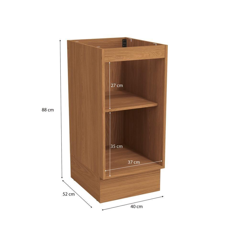 Balcão Kappesberg Pixel 1 Porta Canela/verde Frevo 40cm - 6