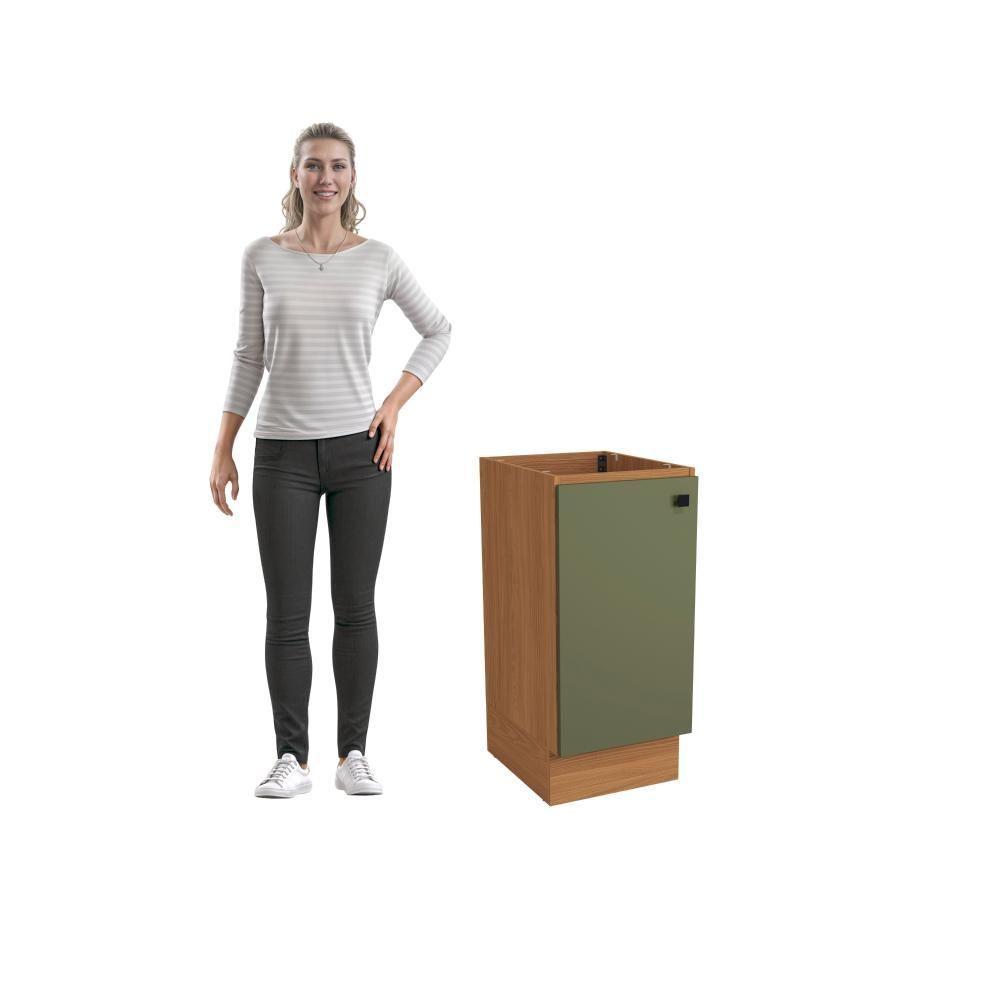 Balcão Kappesberg Pixel 1 Porta Canela/verde Frevo 40cm - 8