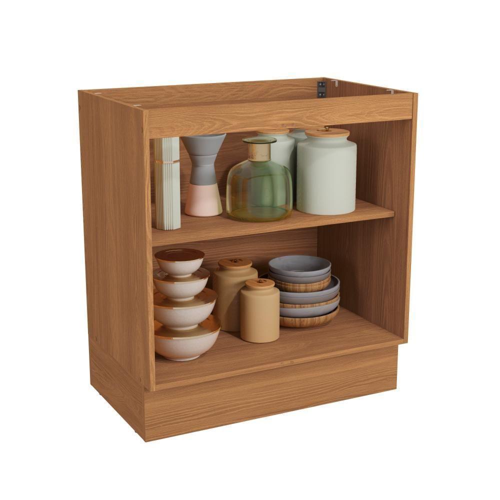 Balcão Kappesberg Pixel 2 Portas Canela/cinza Sagrado 80cm - 6