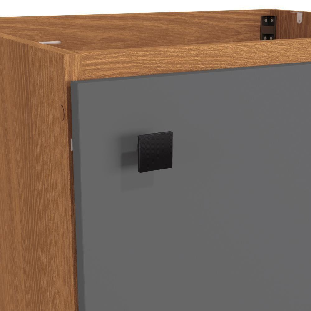 Balcão Kappesberg Pixel 1 Porta Canela/cinza Sagrado 60cm - 6