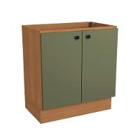 Balcão Kappesberg Pixel 2 Portas Canela/verde Frevo 80cm - 1