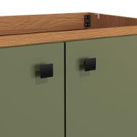 Balcão Kappesberg Pixel 2 Portas Canela/verde Frevo 80cm