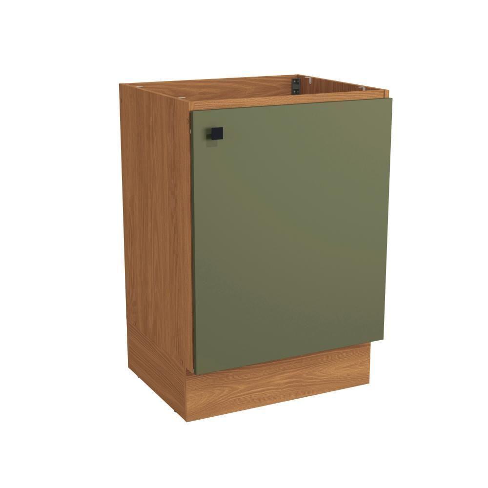 Balcão Kappesberg Pixel 1 Porta Canela/verde Frevo 60cm - 1