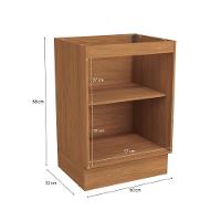 Balcão Kappesberg Pixel 1 Porta Canela/verde Frevo 60cm - 5