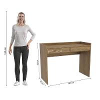 Escrivaninha 2 Gavetas Kappesberg Adapt Nogueira - 5