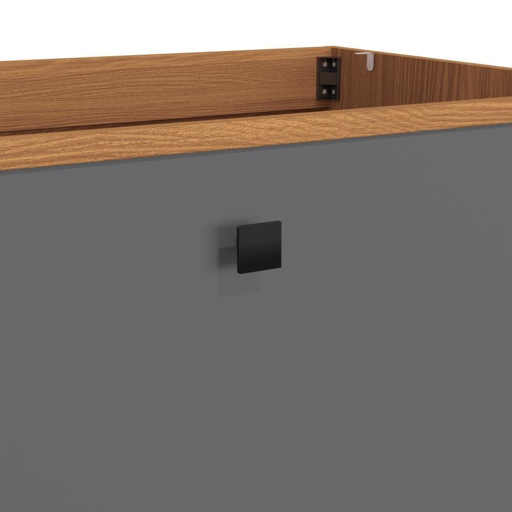 Balcão 2 Gavetas Kappesberg Pixel Canela/cinza Sagrado 80cm - 3