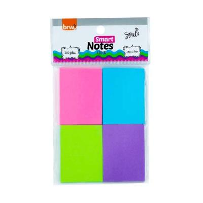 Bloco De Notas Adesivas Smart Notes Color - Brw