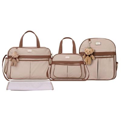 Kit Bolsas Maternidade Espera Feliz Luxo Hope Bege
