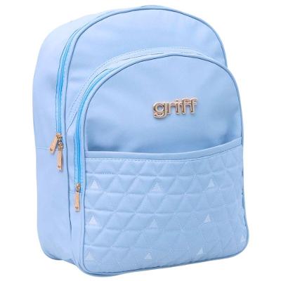 Mochila Maternidade Triângulo Baby Premium Azul Claro