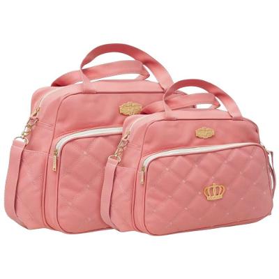 Kit Bolsas Maternidade Baby Coroa Elegance Rosé