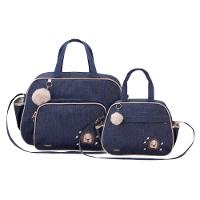 Kit Bolsas Maternidade Espera Feliz Garden Azul Marinho - 2