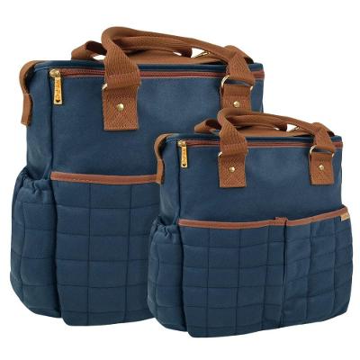 Kit Bolsas Maternidade Baby Classic Gold Azul Marinho