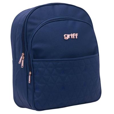 Mochila Maternidade Triângulo Baby Premium Azul Marinho