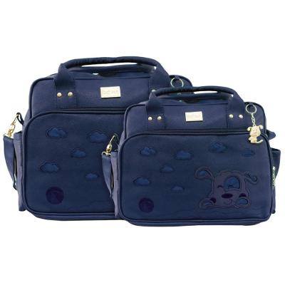 Kit Bolsas Maternidade Dog Baby Premium Azul Marinho