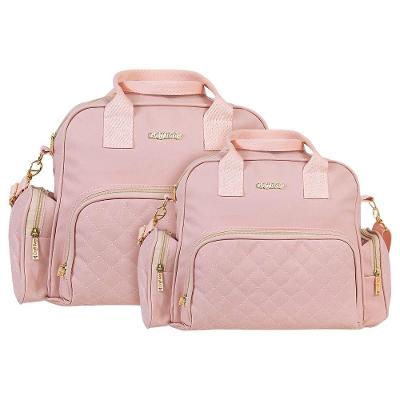 Kit Bolsas Maternidade Matelassê Baby Elegance Rosé