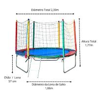 Pula Pula 2,30m + Piscina De Bolinhas 1m + 500 Bolinhas + Escorrega Médio + 2 Gangorra 1L + 1 G2 - 2