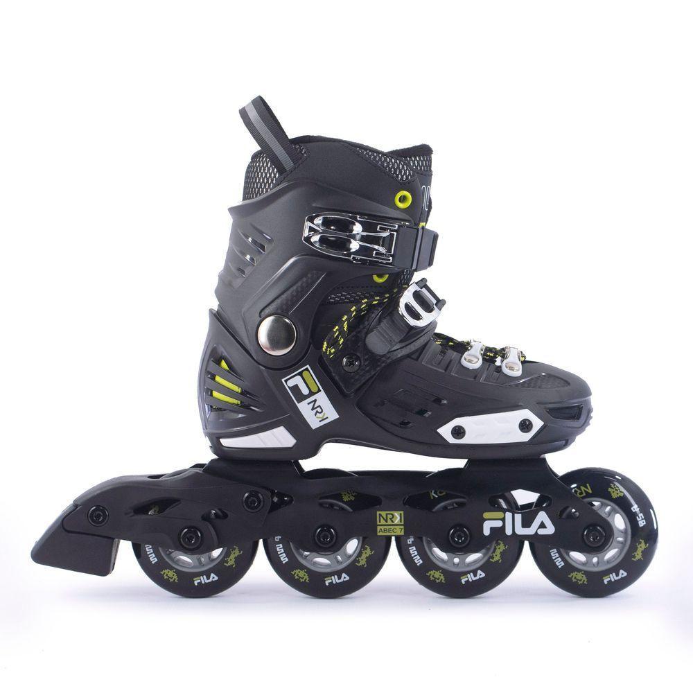 Patins Infantil Profissional Fila Nrk Junior Abec7 P 26 Ao 29 Preto - 1