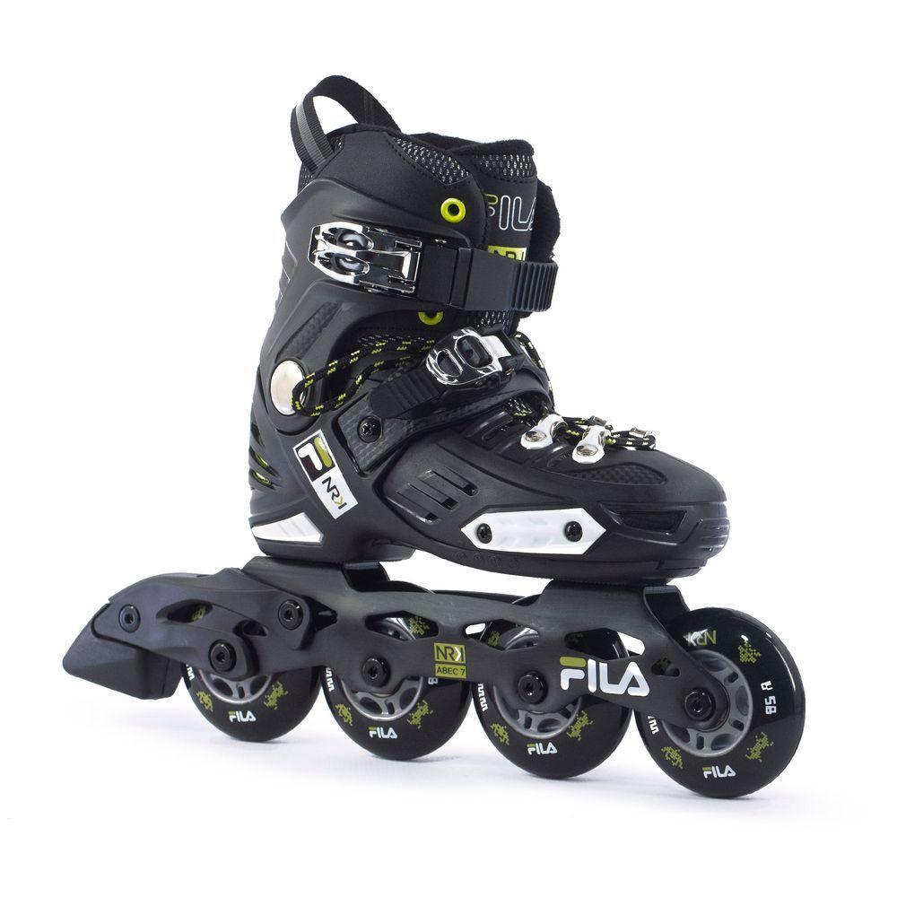 Patins Infantil Profissional Fila Nrk Junior Abec7 P 26 Ao 29 Preto - 5