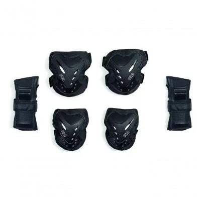 Kit De Proteção Infantil Para Patins Skate Bike Patinete Rosa Ou Preto Xp - Preto
