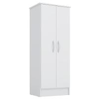 Armário Multiuso 2 Portas 3 Prateleiras Viena D02 Branco - 1
