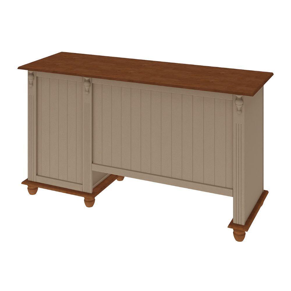 Escrivaninha Com Porta Teclado E Pés Torneados - Amêndoa Laca Com Tampo E Base Imbuia Glazer - Puxador Concha - 4