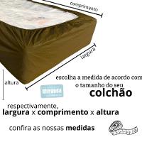 Capa Protetora Impermeável Hospitalar P/ Colchão Lençol Elástico Solteiro 88x188x20cm - Marrom - 6