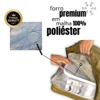 Capa Protetora Impermeável Hospitalar P/ Colchão Lençol Elástico Solteiro 88x188x20cm - Bege - 9