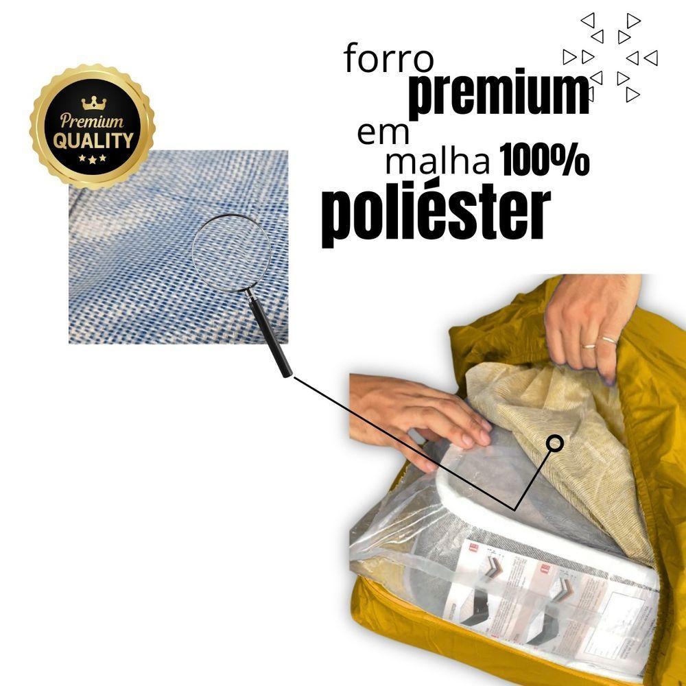 Capa Protetora Impermeável Hospitalar P/ Colchão Lençol Elástico Solteiro 88x188x20cm - Amarela - 8