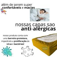 Capa Protetora Impermeável Hospitalar P/ Colchão Lençol Elástico Solteiro 88x188x20cm - Amarela - 5