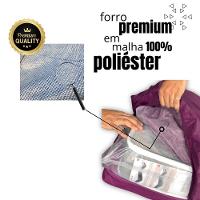 Capa Protetora Impermeável Colchão Lençol Elástico Solteiro 88x188x20cm - Lilás - 6