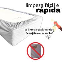 Capa Protetora Impermeável Colchão Lençol Elástico Solteiro 88x188x20cm - Branca - 7