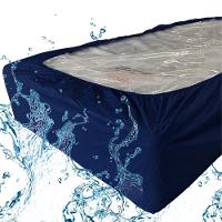 Capa Protetora Impermeável Colchão Lençol Elástico Solteiro 88x188x20cm - Azul Marinho - 5