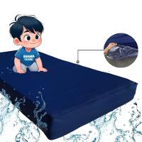 Capa Protetora Impermeável Colchão Lençol Elástico Solteiro 88x188x20cm - Azul Marinho - 10