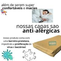 Capa Colchão Solteiro Impermeável Hospitalar Com Zíper - Bege 78x188x20cm - 5