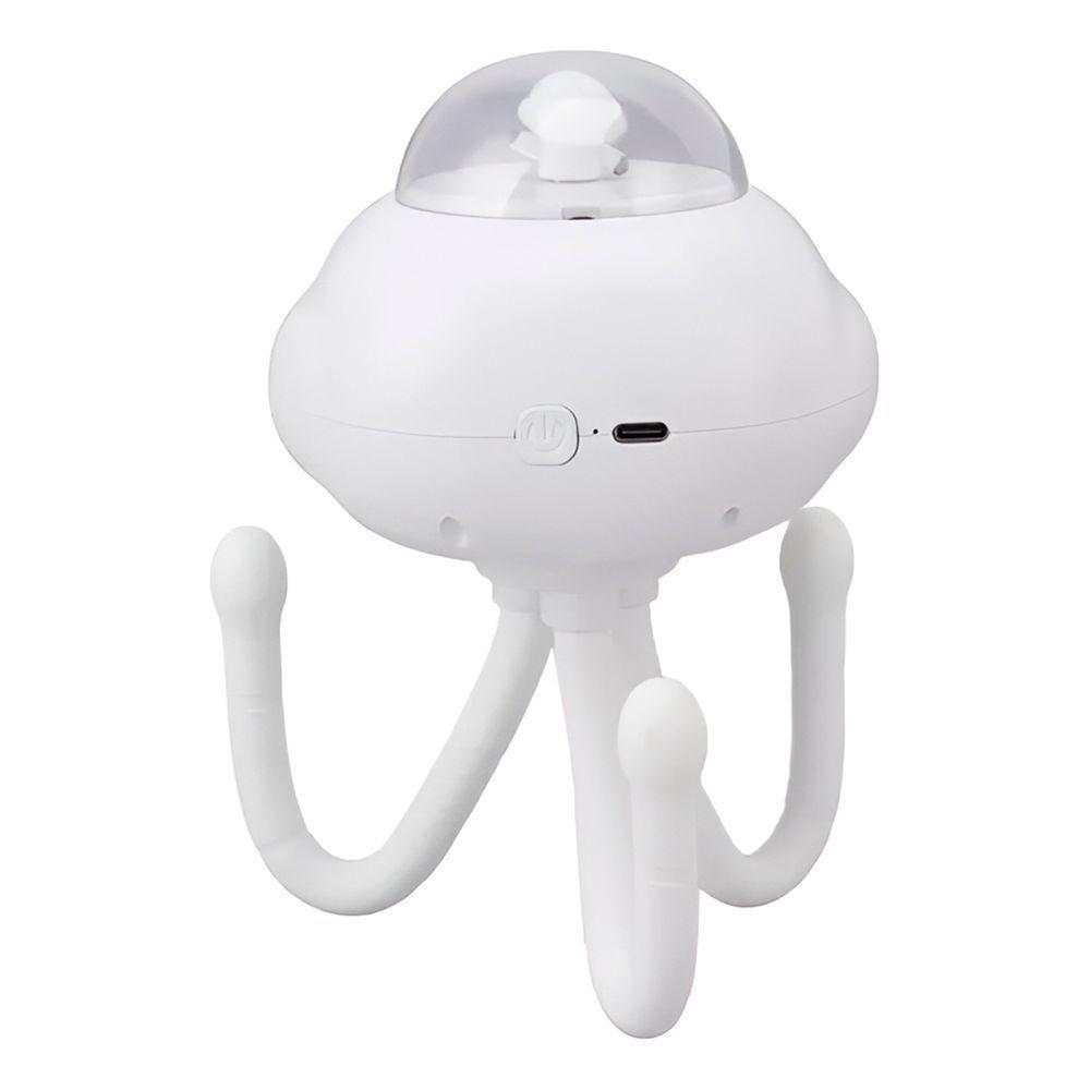 Mini Ventilador Elétrico Portátil Flexível Polvo Branco - 2