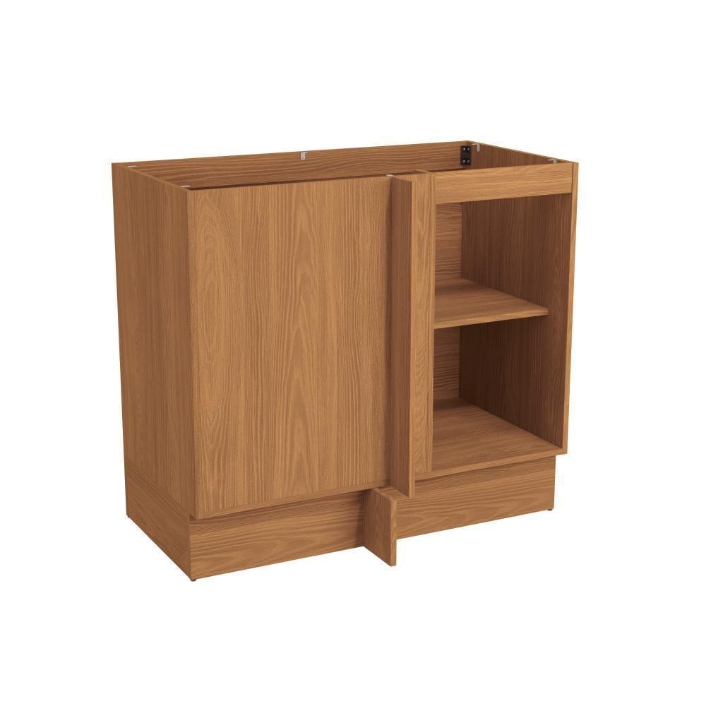 Balcão De Canto Reto Kappesberg Pixel 1 Porta Canela/verde Frevo 98cm - 6