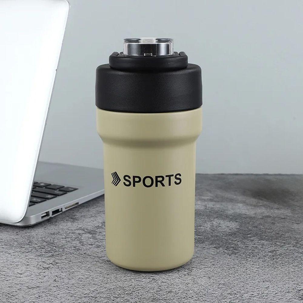 Garrafa Térmica Copo Inox 500ml Canudo Alça Verde - 9