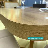 Conjunto Sala De Jantar 4 Cadeiras Charlotte Carraro Nogal Preto - 5