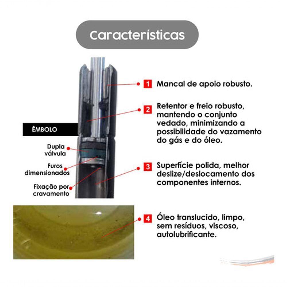 Amortecedor Mola Gás Grade Frontal Capô Volvo Vm - 3