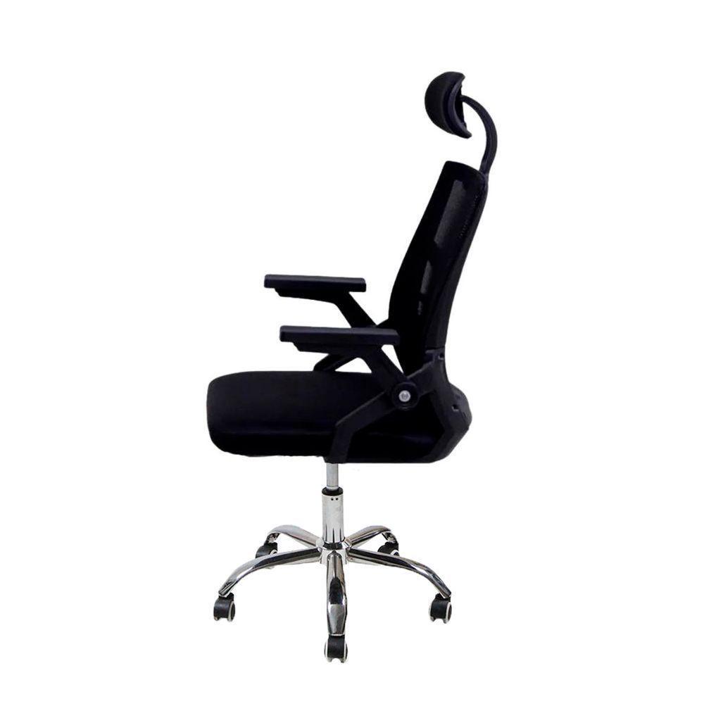 Kit 8 Cadeiras Escritório Executiva Diretor Relax Ergonômica Com Apoio De Cabeça - 4