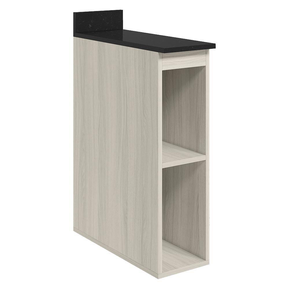 Balcao Nicho Com Tampo 20 Cm Mdf Kali 12216 Nicioli Bianco Toq - 1