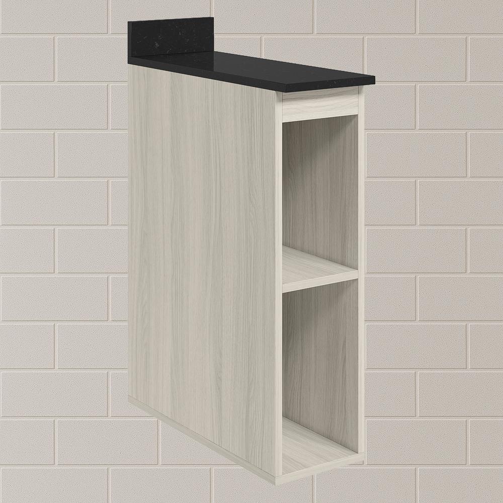 Balcao Nicho Com Tampo 20 Cm Mdf Kali 12216 Nicioli Bianco Toq - 4